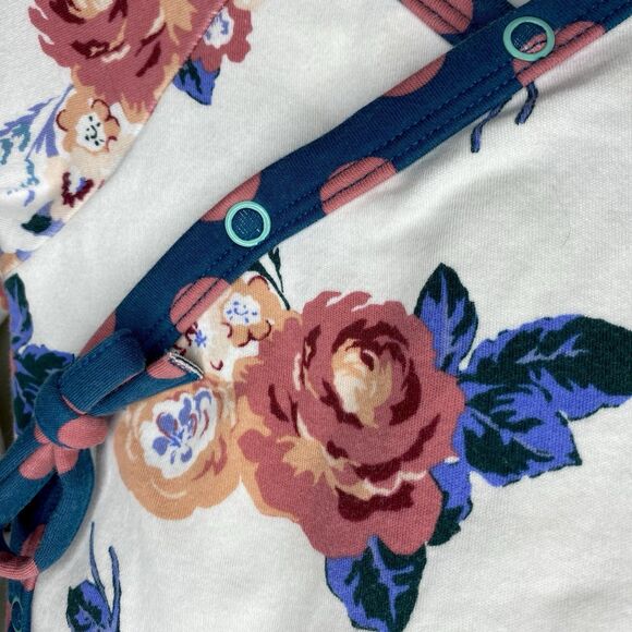 Matilda Jane Long Sleeve Foldover Floral Kimono Wrap Top Size 12-18M - Picture 3 of 7